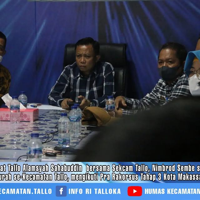 Camat Hingga Lurah se-Kecamatan Tallo Ikuti Pra Rakorsus Tahap 3