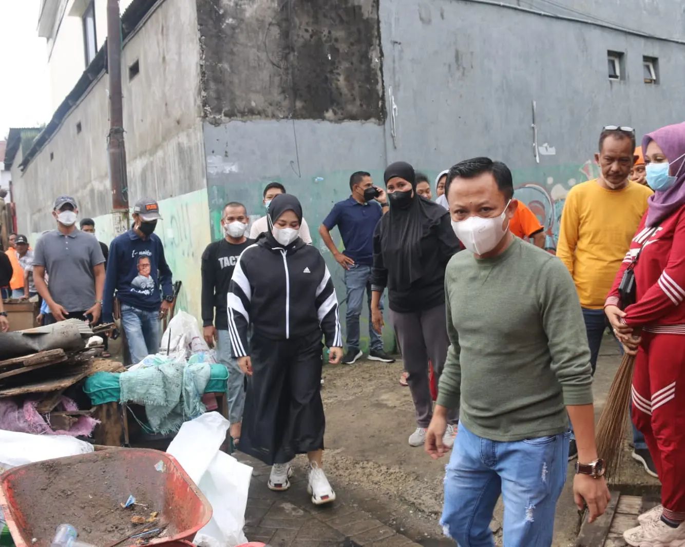 Wawali Pantau Pelaksanaan Sabtu Bersih di Kaluku Bodoa Didampingi Camat Tallo