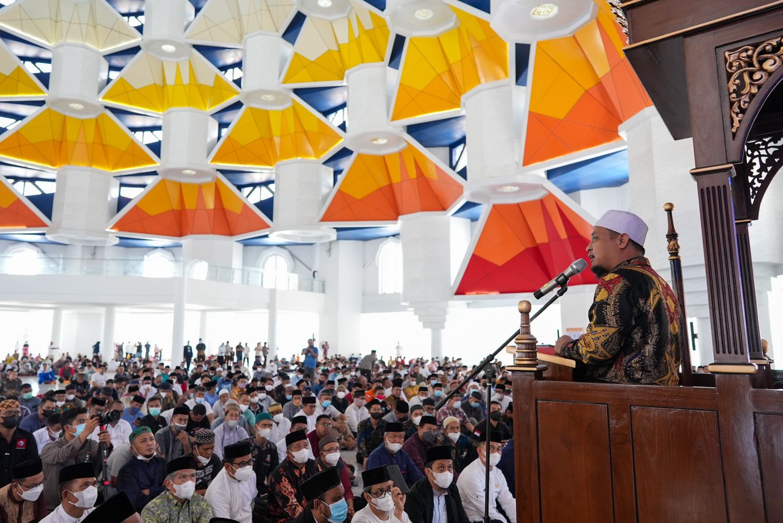 Mulai Hari Ini, Warga Sudah Bisa Salat di Masjid Kubah 99 Asmaul Husna
