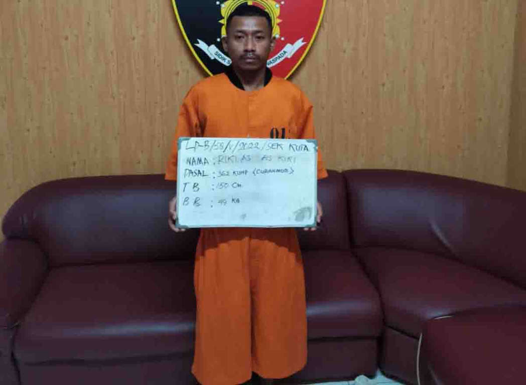 Setahun Beraksi Jadi Pencuri Motor di Bali, Pria Asal Maros Akhirnya Diringkus Polisi