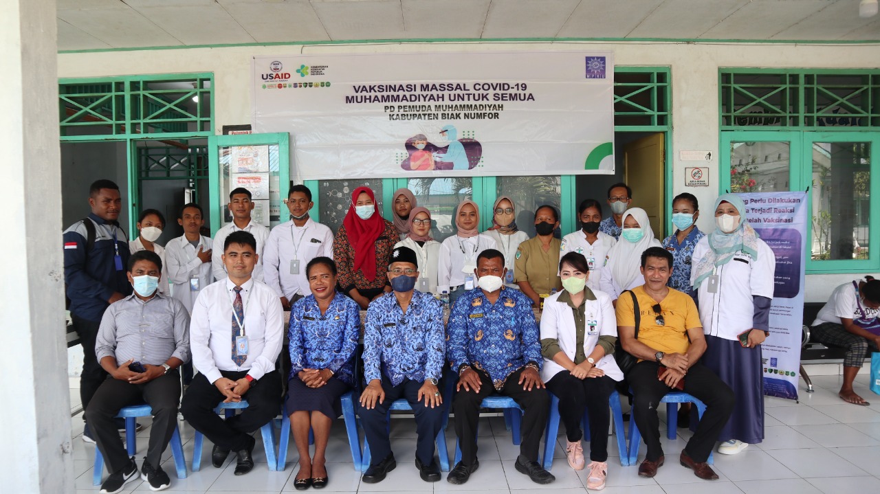 PDPM Kabupaten Biak Numfor Gandeng Puskesmas Biak Kota Adakan Vaksinasi Massal Tahap II