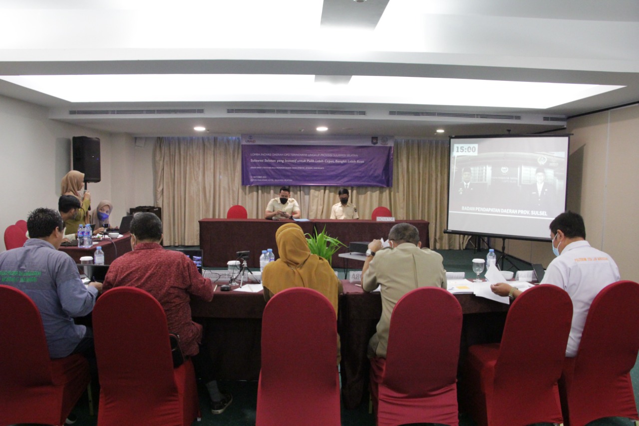 Lomba Inovasi Pemprov Sulsel, Bapenda Sulsel Mobile Lolos 10 Besar