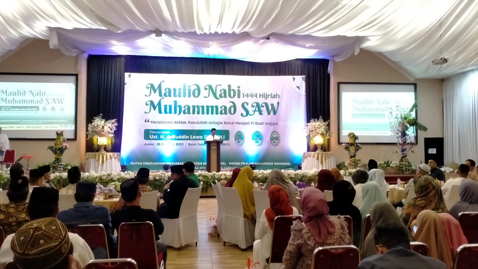 Tripilar Masyarakat Asal Sidrap Pererat Silaturahmi Lewat Maulid Nabi Muhammad SAW