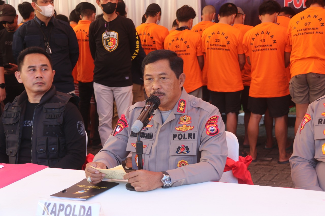 52 Pelajar yang Terlibat Pembusuran di Sulsel Diringkus Polisi 