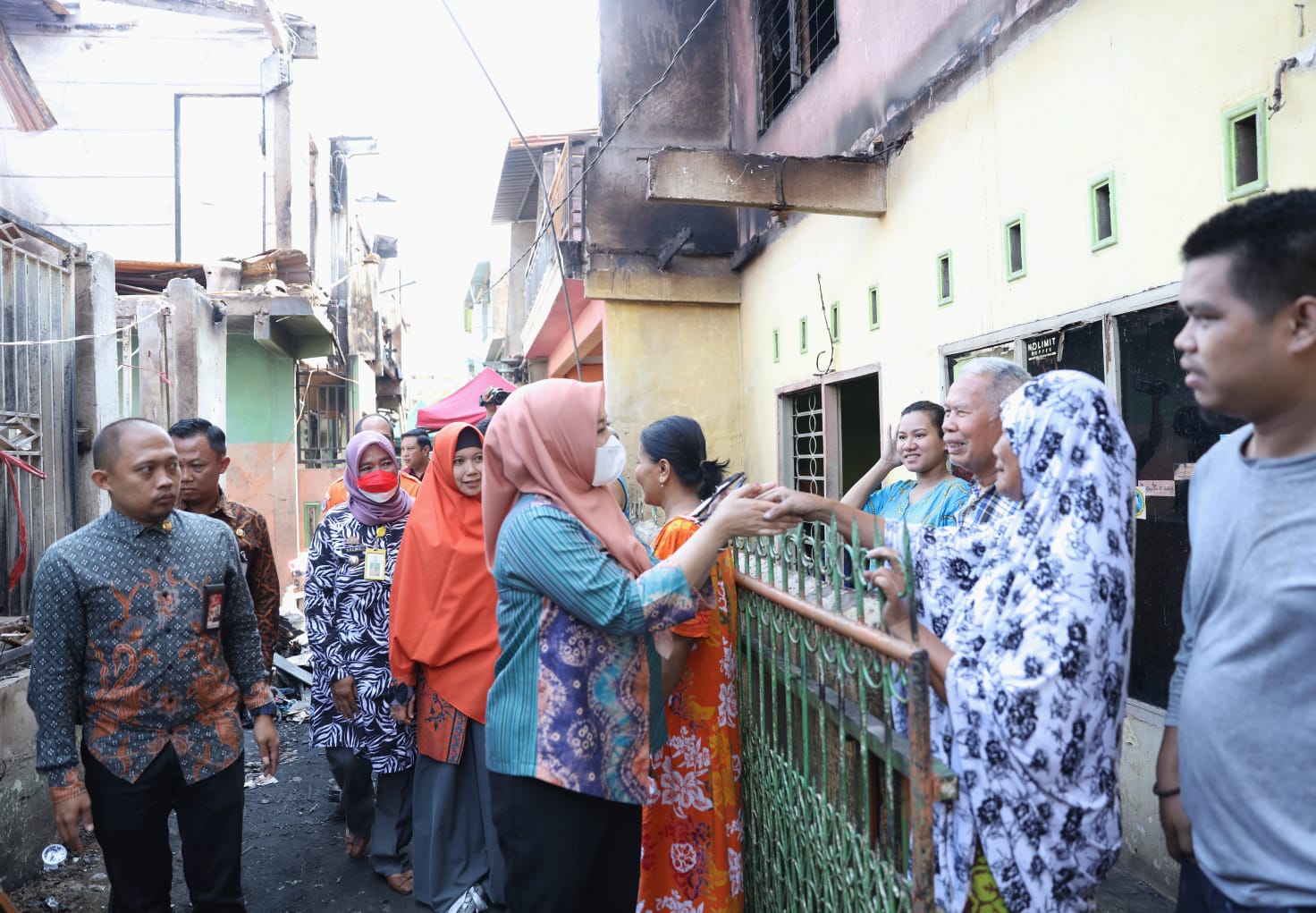 Cek Kondisi Terkini, Wawali Makassar Kunjungi Korban Kebakaran Rappokalling