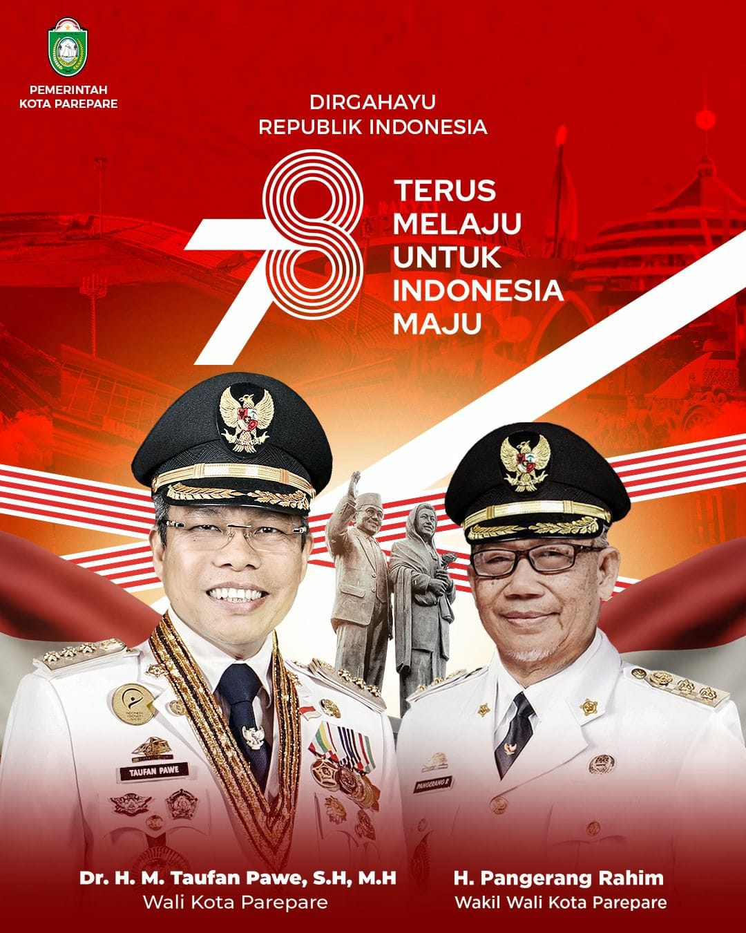 Wali Kota Parepare Ucapkan Dirgahayu Kemerdekaan, Terus Berkarya untuk Masa Depan Indonesia 