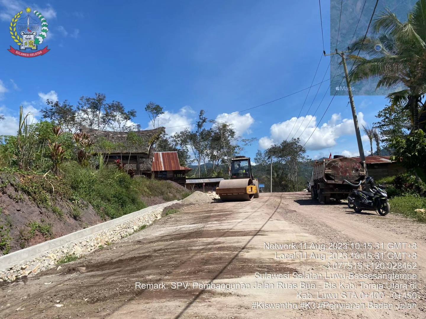 Jalan Ruas Bua hingga Batas Torut dalam Progres Lapisan Aggregate, Gubernur: Wujud Komitmen Pemerataan Pembangunan
