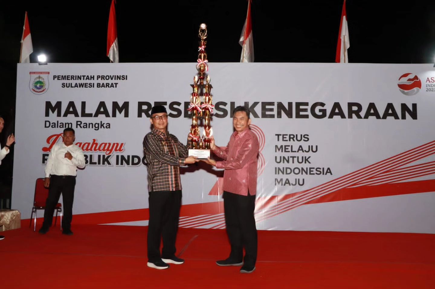 Kadis Dikbud Sulbar Hadiri Malam Resepsi Kenegaraan HUT RI ke-78