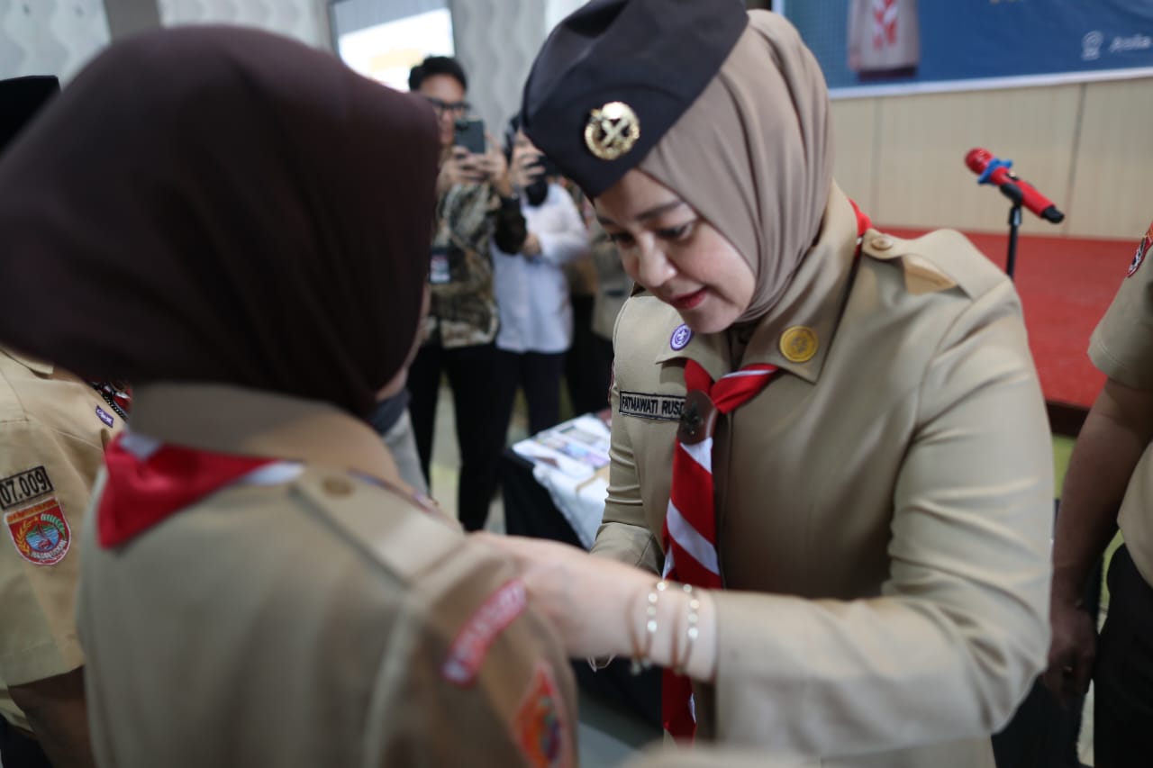 Lantik Pengurus Majelis Pembimbing dan Pembina Pramuka, Fatmawati Rusdi Tekankan Peran Penting Pramuka