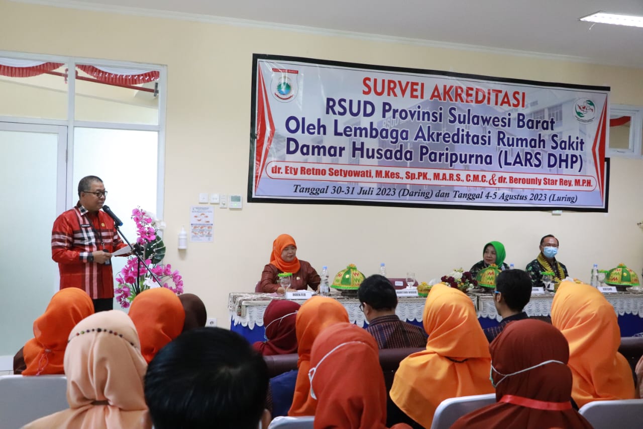 Akreditasi RSUD Sulbar Menuju Paripurna, Komitmen Tingkatkan Mutu Layanan Kepada Masyarakat 