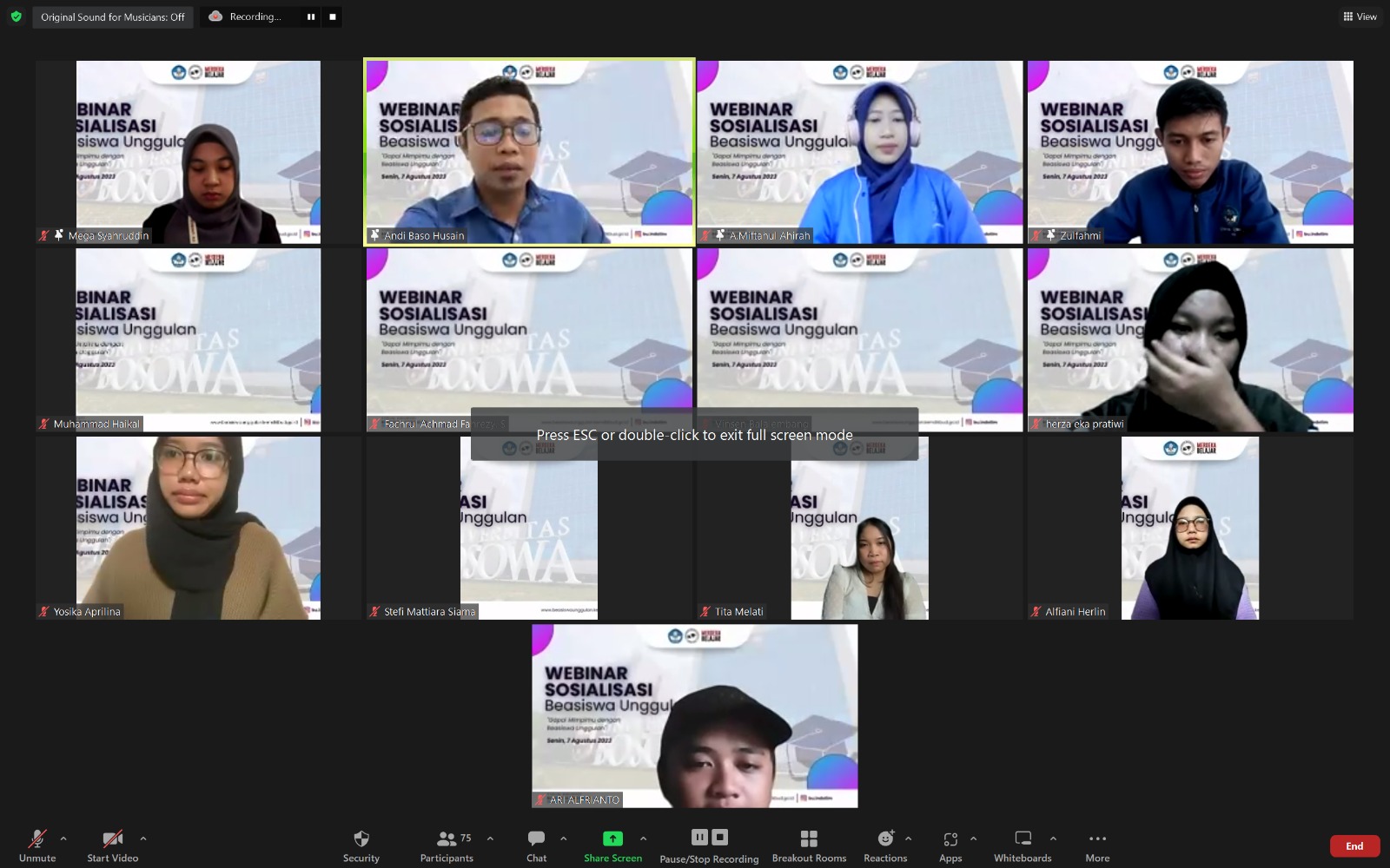 Mahasiswa Unibos Target Beasiswa Unggulan