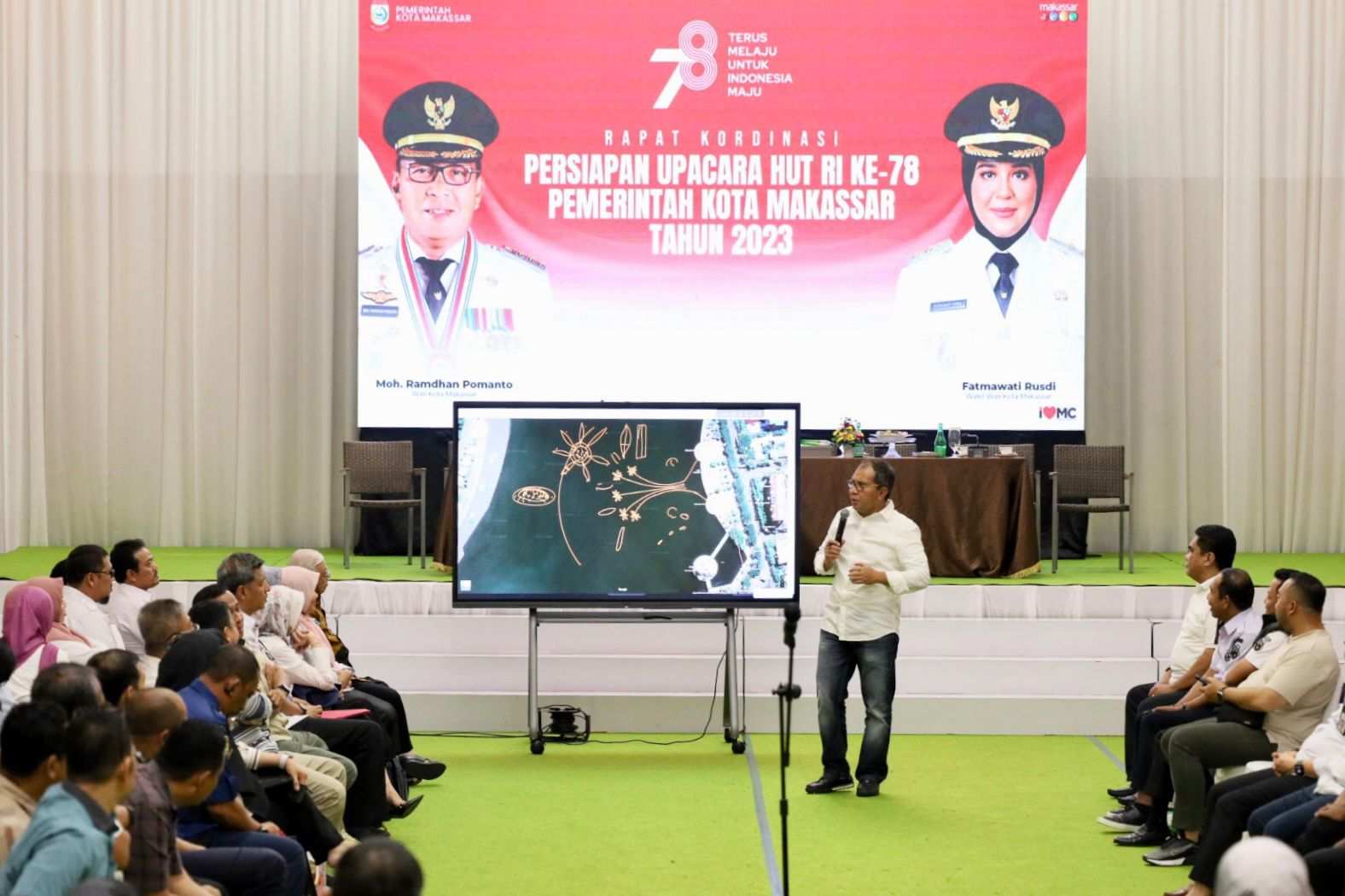 Rakor Persiapan HUT Kemerdekaan RI ke-78, Wali Kota Makassar Usung Konsep Bunga Rampai Kemerdekaan