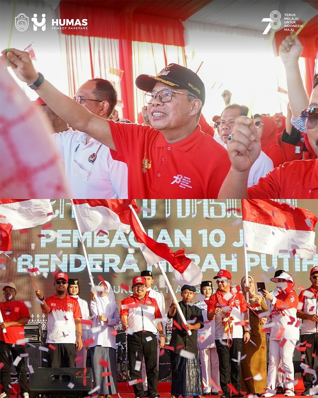 Taufan Pawe Apresiasi Gerakan Nasional Penyerahan 10 Juta Bendera Merah Putih