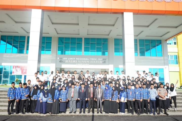 Kompak, Jajaran RS Hasri Ainun Habibie Ikuti Upacara HUT ke-78 Kemerdekaan 