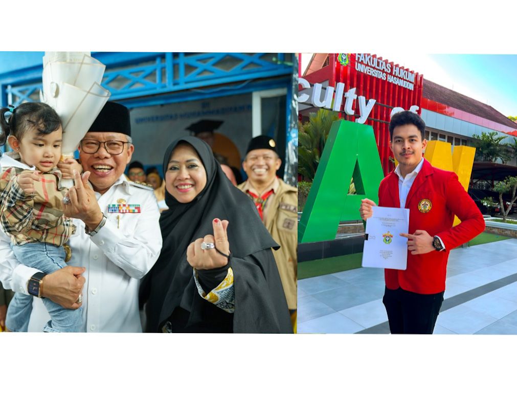 Istri dan Anak Taufan Pawe Raih Gelar  Pendidikan Bersamaan, Erna Capai Doktor, Ilhamsyah Sarjana Hukum