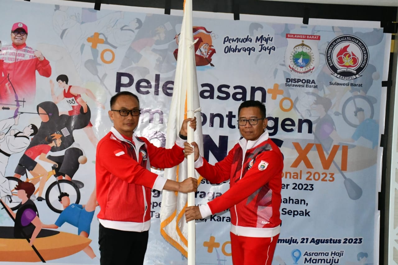 Lepas Atlet Popnas ke Palembang, Prof Zudan Memotivasi Jaga Sportifitas dan Harumkan Nama Sulbar