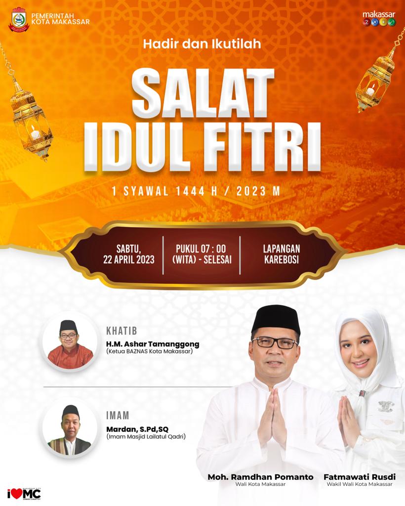 Pemkot Makassar Pusatkan Pelaksanaan Salat Ied di Lapangan Karebosi