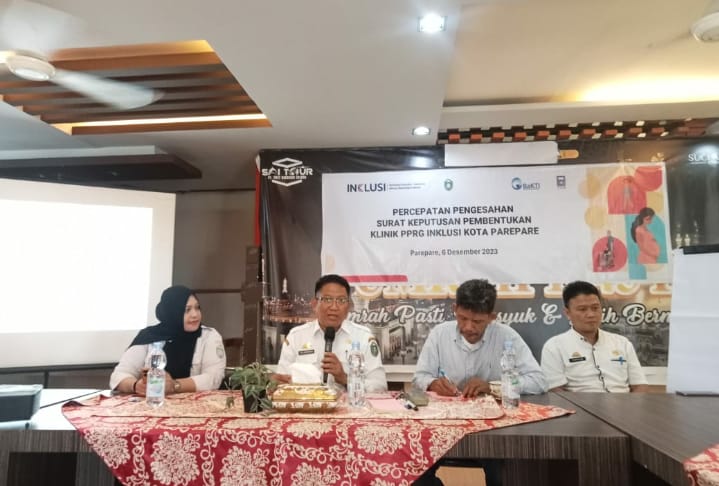 Bappeda Parepare Dukung Percepatan Pengesahan SK Pembentukan Klinik PPRG Inklusi