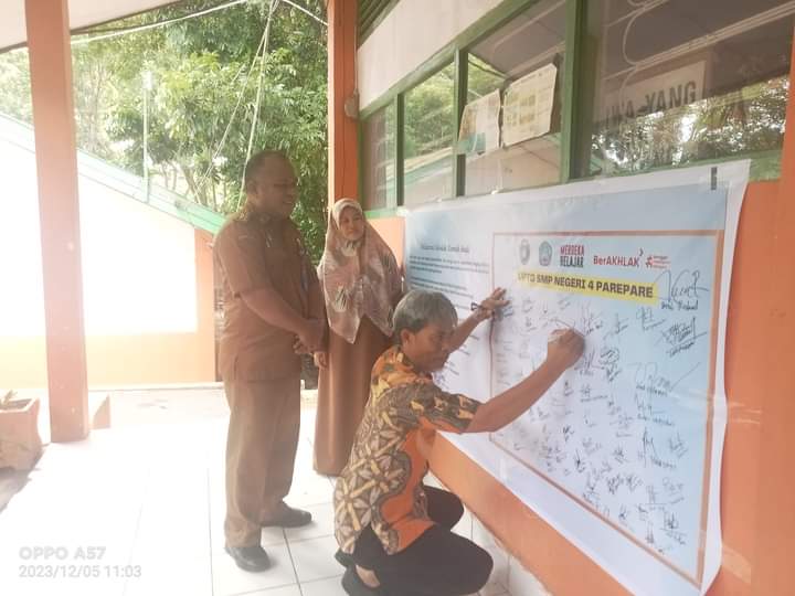 SMPN 4 Parepare Komitmen Wujudkan Sekolah Ramah Anak