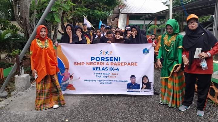 Seru dan Kreatif, OSIS SMPN 4 Parepare Gelar Porseni