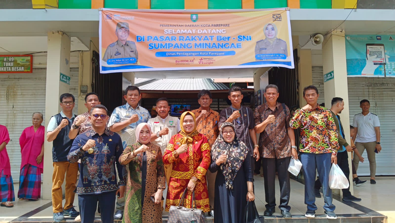 Pasar Sumpang Minangae Parepare Jadi Percontohan Nasional, Pemkab Berau Datang Berguru