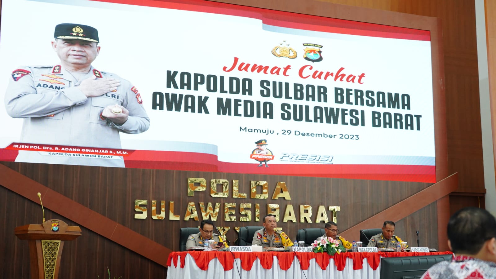 Kapolda Sulbar Paparkan Delapan Pokok Bahasan, Saat Gelar Release Akhir Tahun