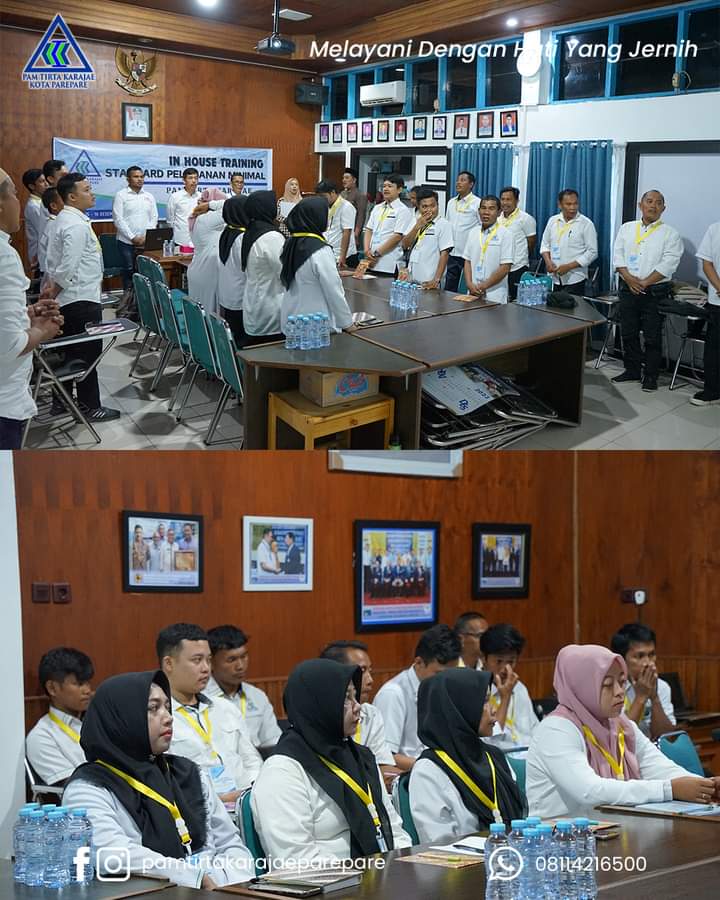 Gelar Inhouse Training, PAM Tirta Karajae Siap Terapkan Standar Pelayanan Minimal 