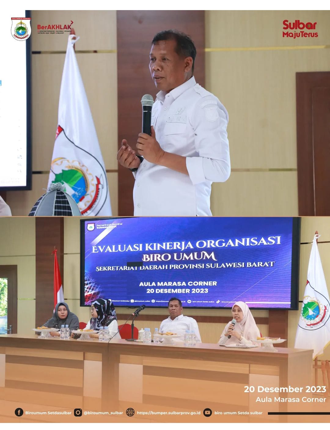 Karo Umum Sulbar Pimpin Rapat Evaluasi Kinerja Akhir Tahun, Realisasi Capai 95 Persen