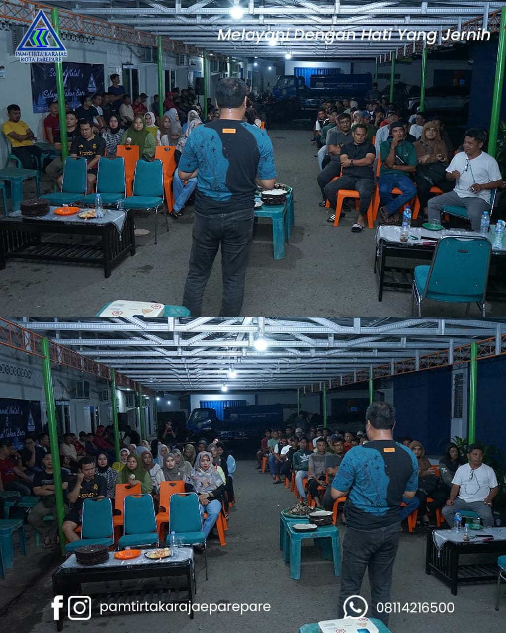 Sambut 2024, PAM Tirta Karajae Tudang Sipulung Bersama Pegawai, Komitmen Tingkatkan Pelayanan