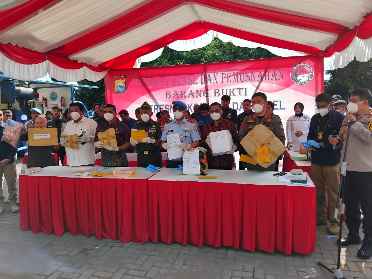 Polda Sulsel Tangkap 3.153 Orang Kasus Narkoba Selama 2023, Total Barang Bukti Senilai Miliaran Rupiah 