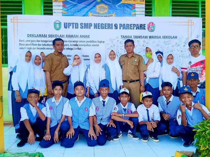 Deklarasi Sekolah Ramah Anak, SMPN 9 Parepare Komitmen Wujudkan Pemenuhan Hak-hak Anak