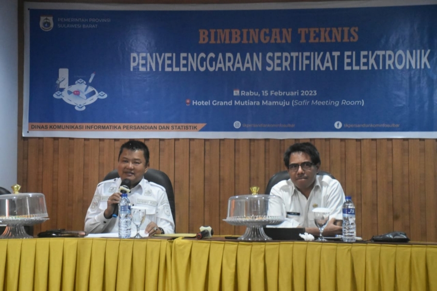 Dinas Kominfopers Sulbar Dorong Percepatan Penyelenggaraan Sertifikat Elektronik