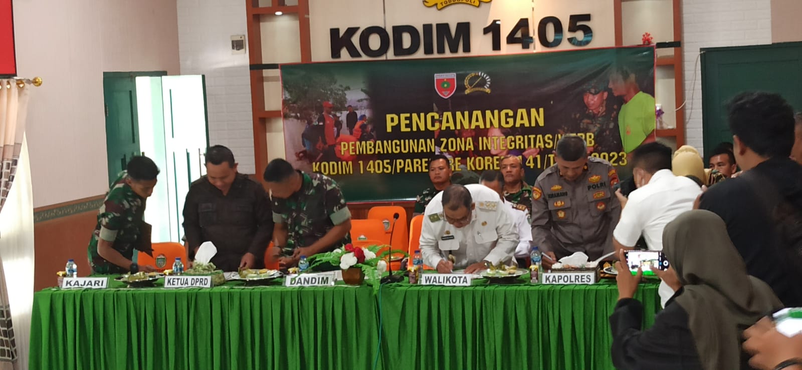 Pemkot Parepare Dukung Zona Integritas Wilayah Tertib Reformasi Birokrasi Kodim 1405 