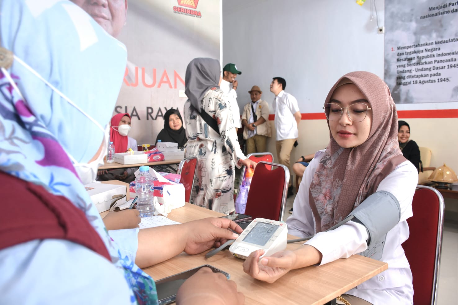Gerindra Makassar Adakan Pemeriksaan Kesehatan Gratis, Undang Masyarakat dari 15 Kecamatan