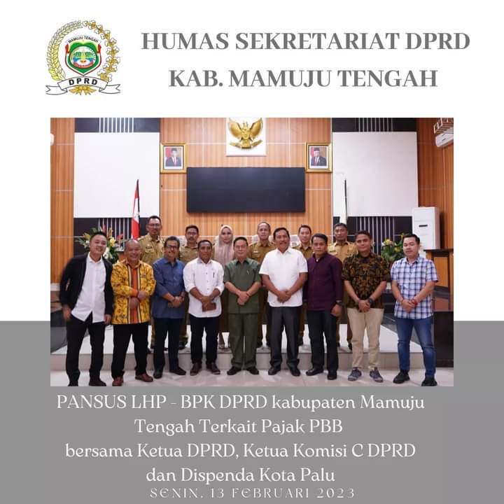 Pansus LHP-BPK DPRD Mateng Kunker ke DPRD Palu, Bahas Regulasi Pengelolaan PBB