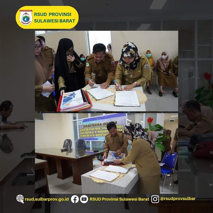 Serah Terima Jabatan Direktur RSUD Sulbar, Sekaligus Penyerahan Santunan BPJS