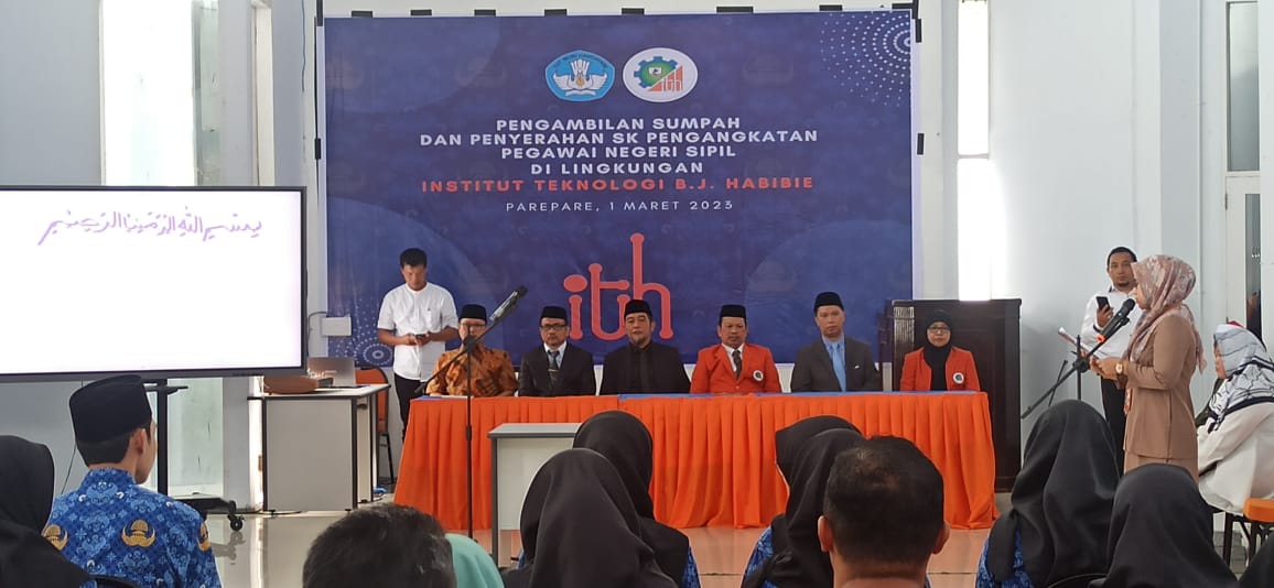 19 PNS ITH Parepare Resmi Terima SK, Prof Ansar Suyuti Pesan Jadilah Pioner Kreatif dan Inovatif