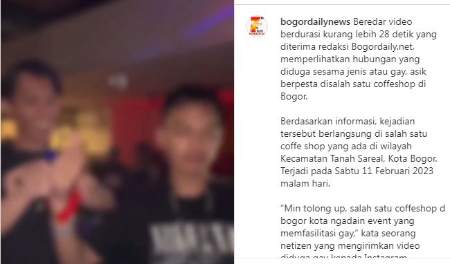 Viral Video Pesta Gay di Kafe, Camat Langsung ke Lokasi, Disebut Hanya Pesta Valentine