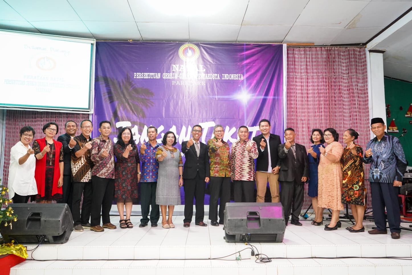 Hadiri Perayaan Natal PGPI, Taufan Pawe Kenang Masa Kecil di Gereja Bukit Zaitun Parepare