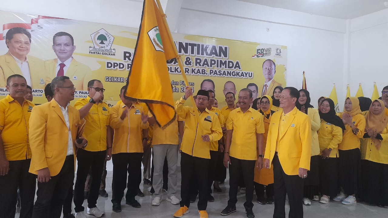 Lantik Yaumil Jadi Ketua Golkar Pasangkayu, Aras Dorong Jadi Bupati Dua periode
