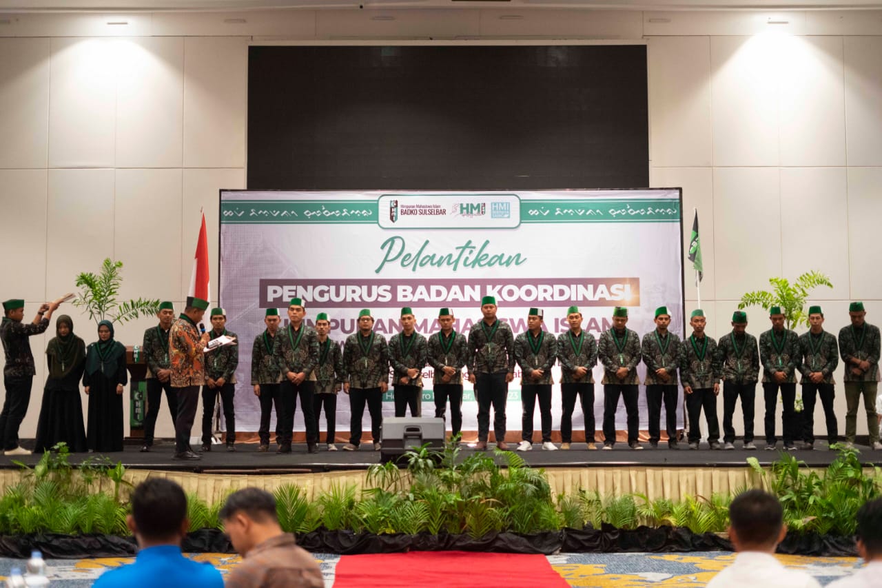 Pemuda Asal Sulbar Dilantik Jadi Ketua Badko HMI MPO Sulselbar