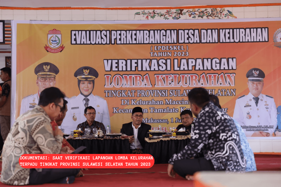 Maccini Sombala Wakili Sulsel Lomba Kelurahan Tingkat Nasional, Danny Pomanto: Ini Siri