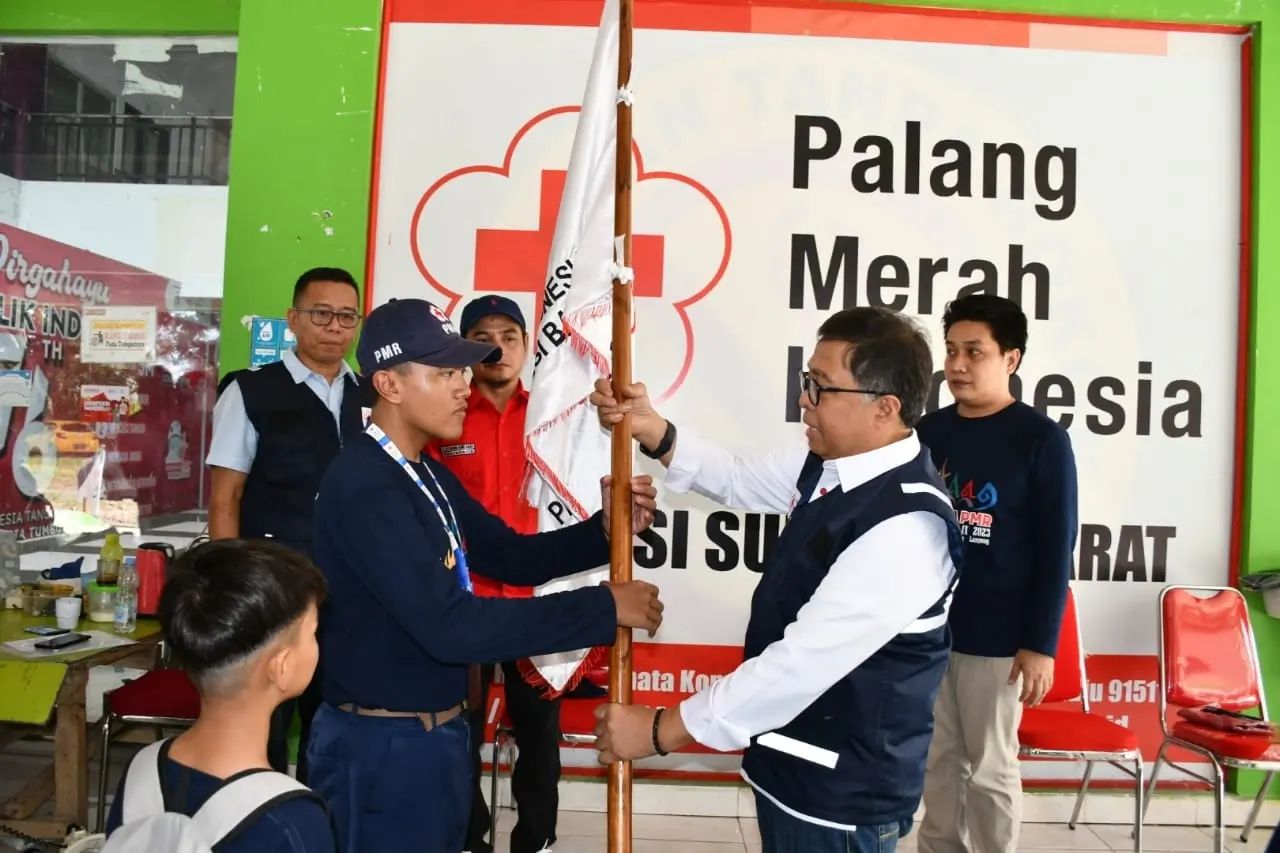 Sekprov Idris Lepas Kontingen Sulbar pada Jumbara PMR-PMI IX 2023 di Lampung Selatan