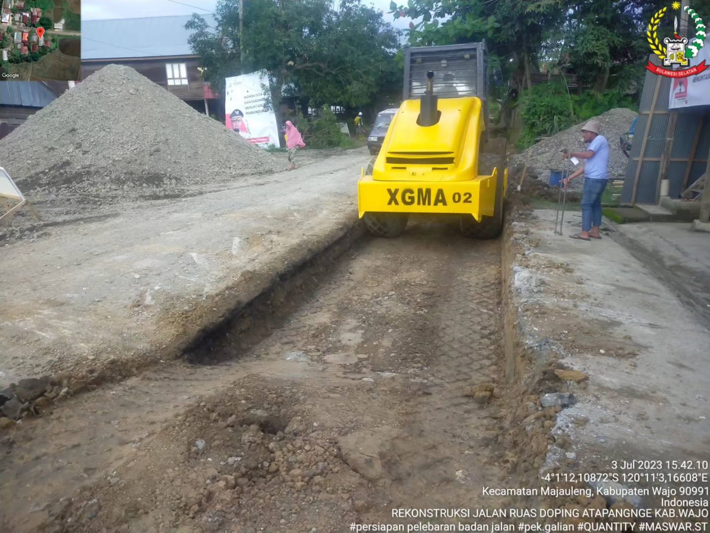 Jalan Ruas Doping-Atapange Jadi Prioritas Gubernur, Karena Jalur Utama Distribusi Hasil Pertanian di Wajo 