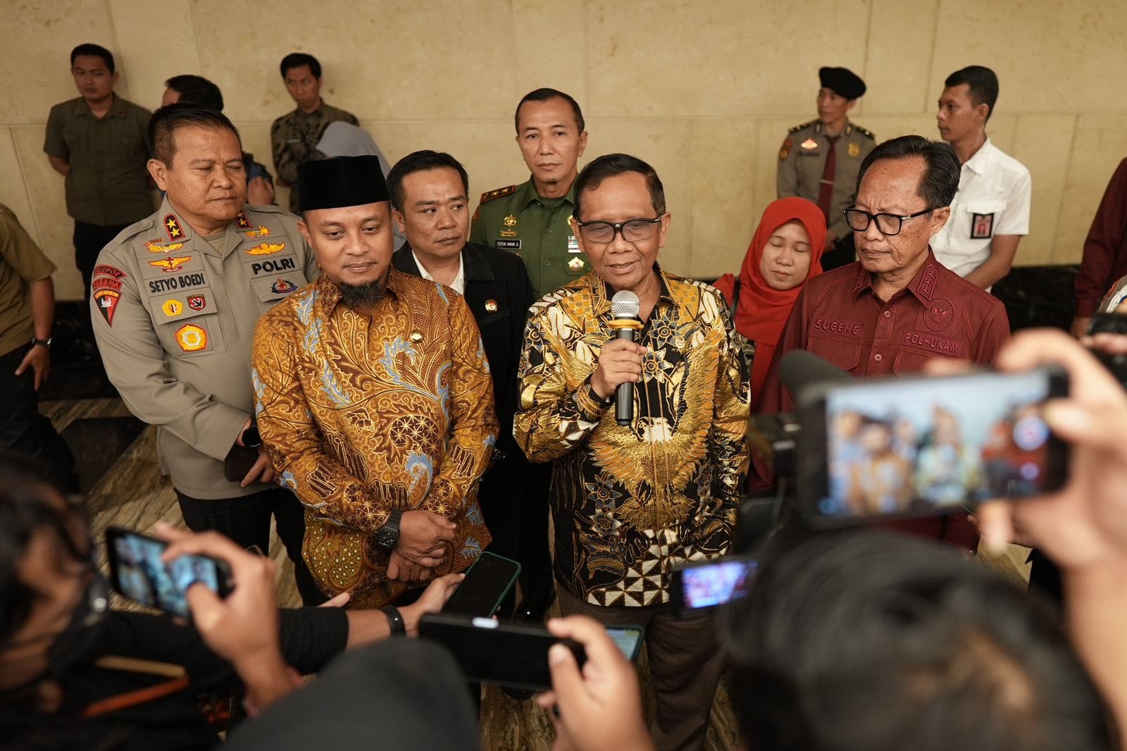 Andi Sudirman Dampingi Menko Polhukam Mahfud MD Hadiri Forum Koordinasi Sentra Gakkumdu Pidana Pemilu 