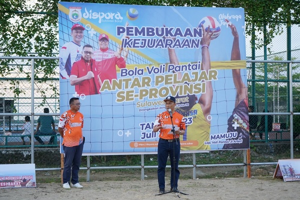 Buka Kejuaraan Voli Pantai Tingkat Pelajar, Prof Zudan Dukung Event Positif