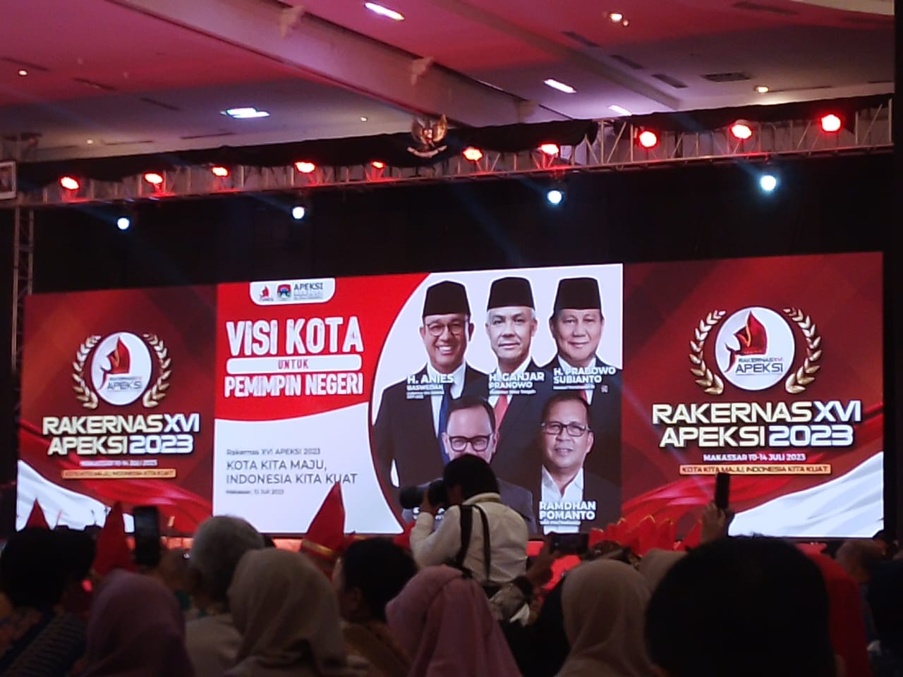 Wawali Pimpin Pemkot Parepare Hadiri Adu Gagasan Tiga Bakal Capres di Rakernas Apeksi