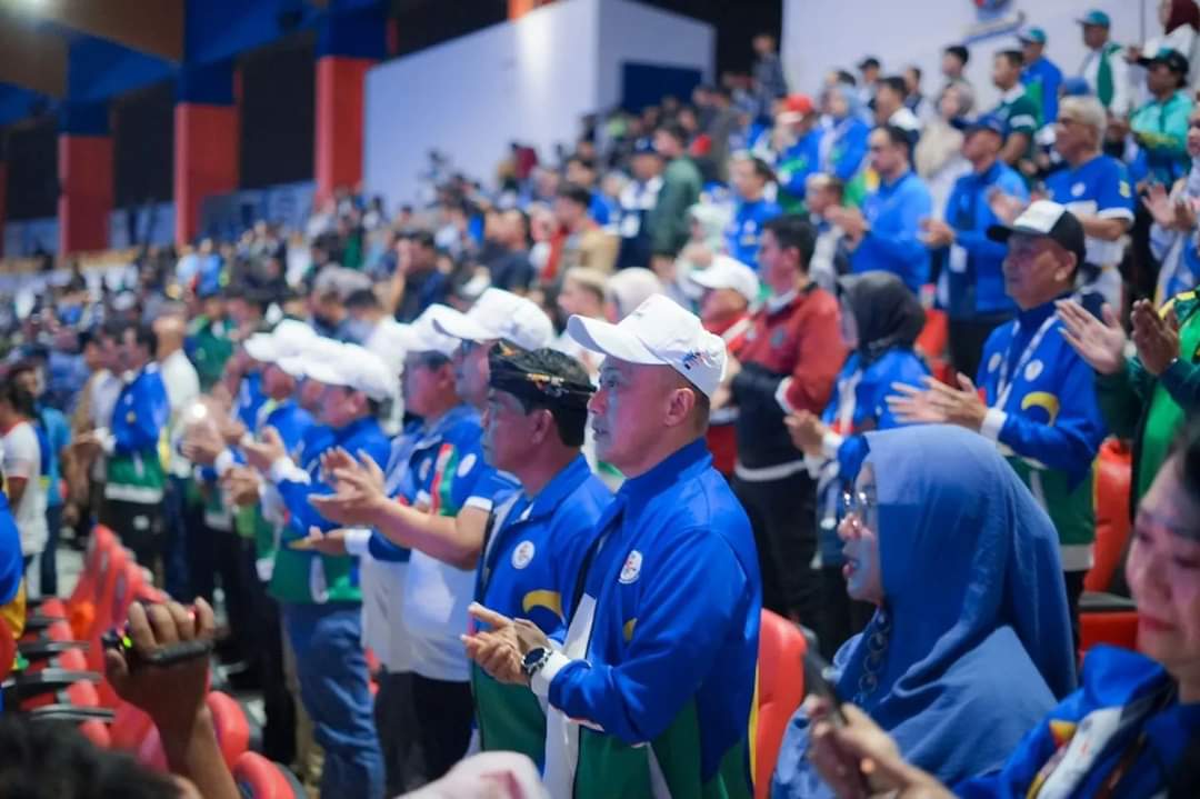 Pj Gubernur Bersama Sekprov Sulbar Hadiri Opening Ceremony Fornas VII di Bandung
