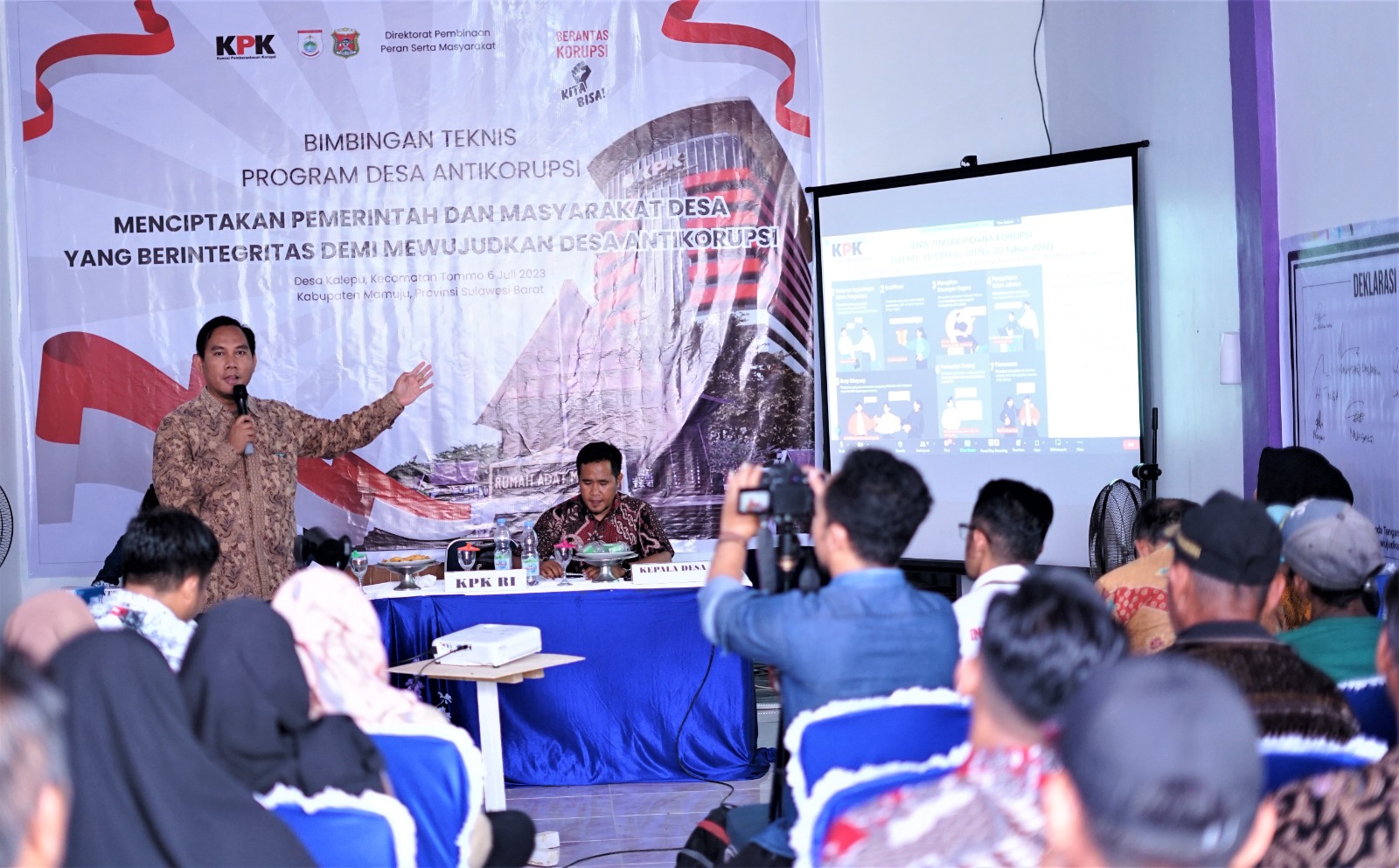 Ikuti Bimtek KPK, Sekdes Kalepu Optimis Jadi Desa Antikorupsi