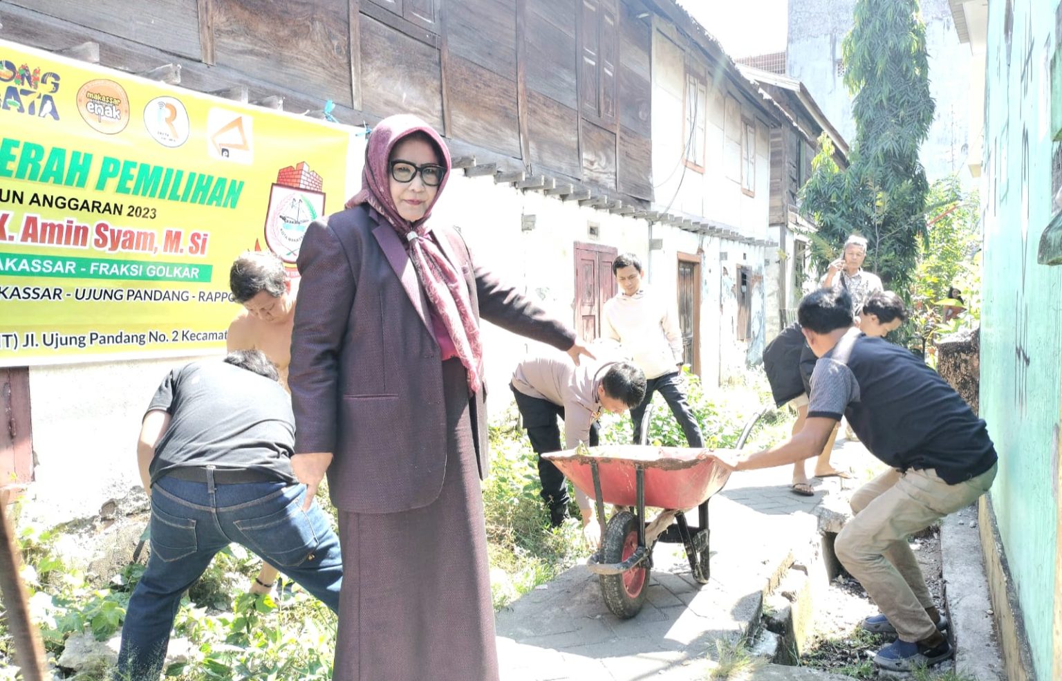 Legislator Apiaty Amin Syam Berharap Infrastruktur Lorong di Kecamatan Ujungpandang Segera Diperbaiki 